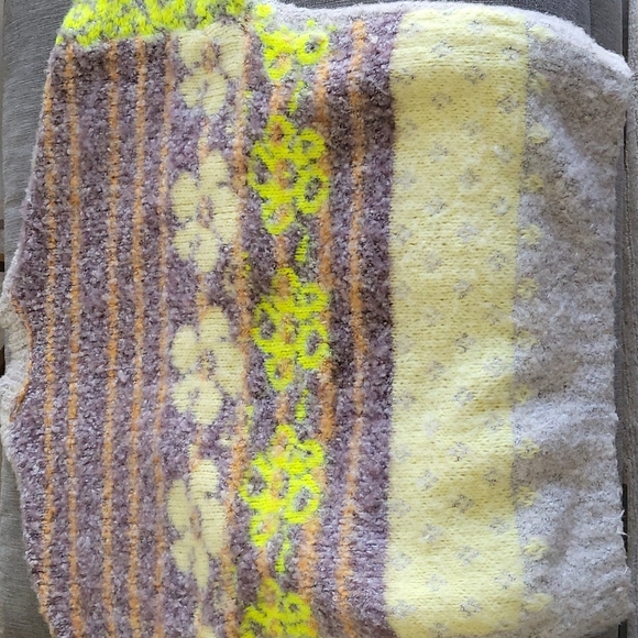 Free People Gather Me Close Cardi cardigan Small yellow Rare Sold Out - Picture 8 of 8